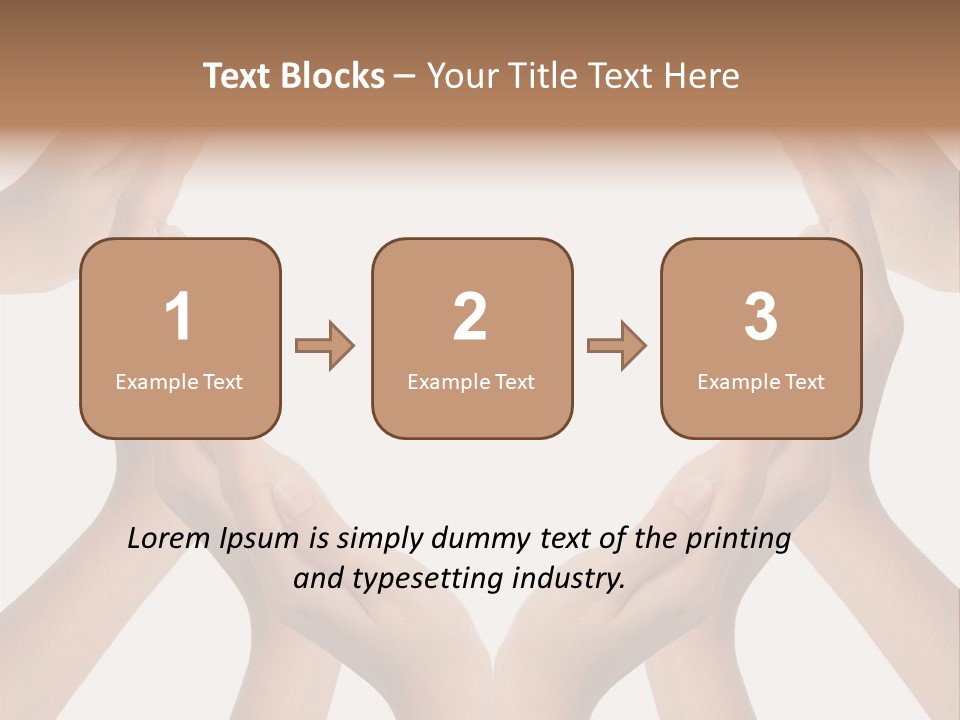 A Group Of Hands Making A Heart Shape PowerPoint Template