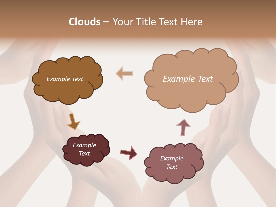 A Group Of Hands Making A Heart Shape PowerPoint Template
