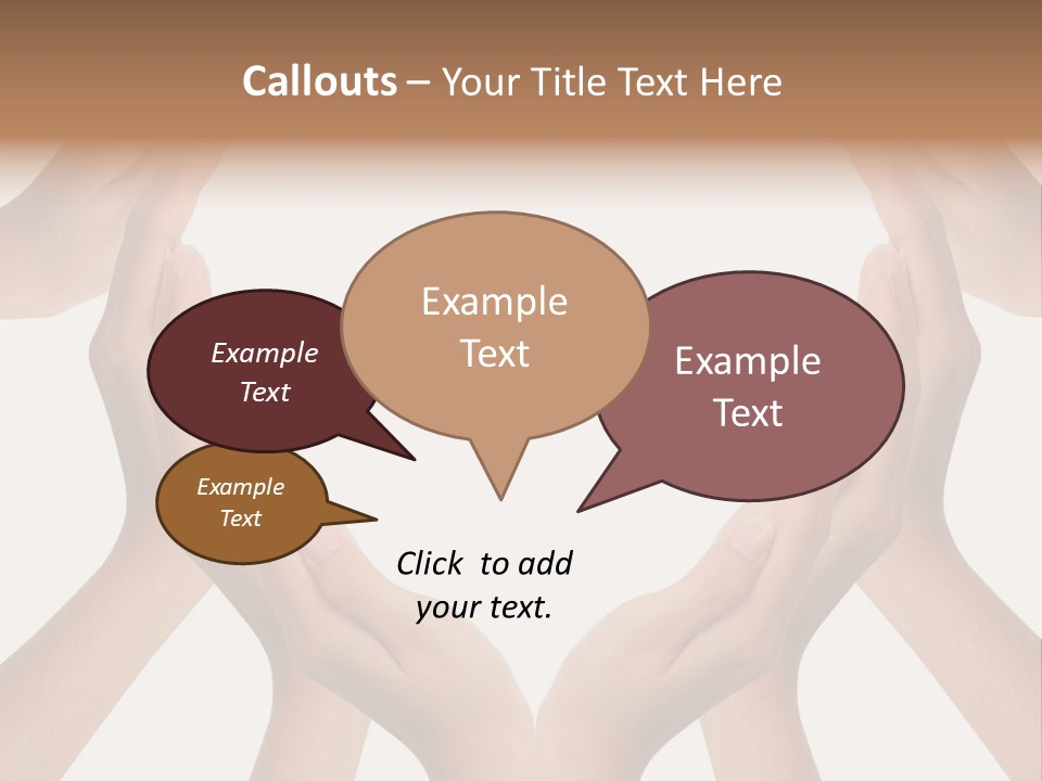 A Group Of Hands Making A Heart Shape PowerPoint Template