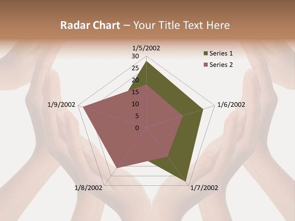 A Group Of Hands Making A Heart Shape PowerPoint Template