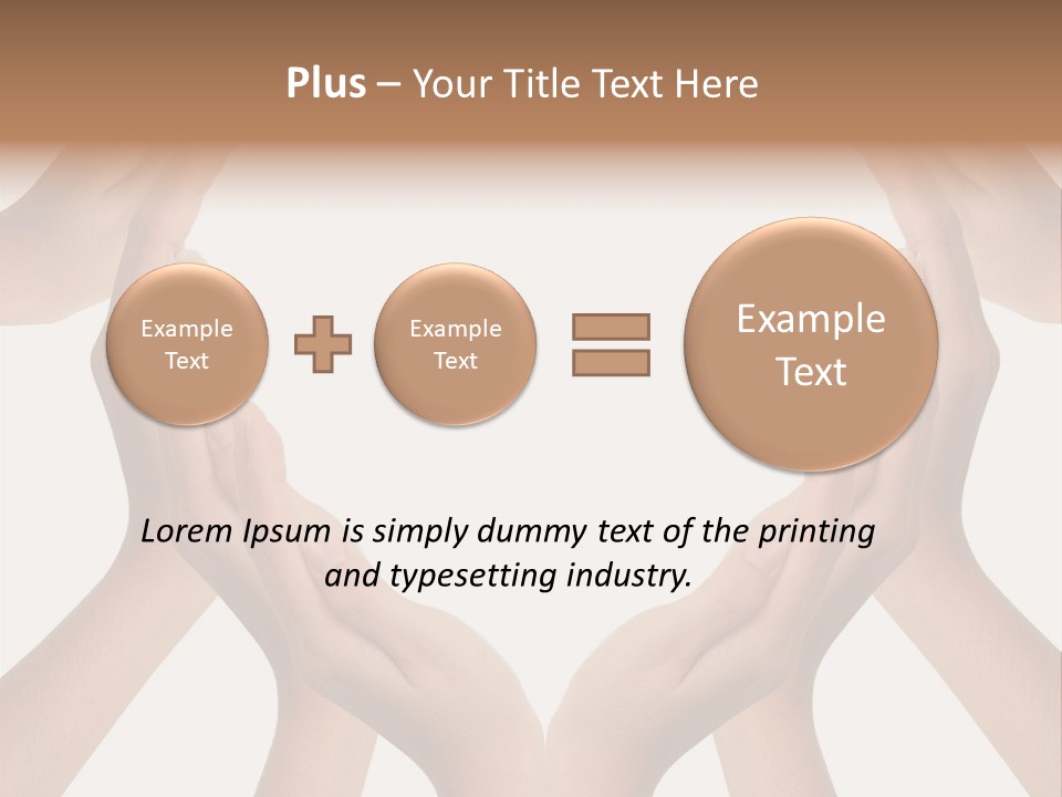 A Group Of Hands Making A Heart Shape PowerPoint Template