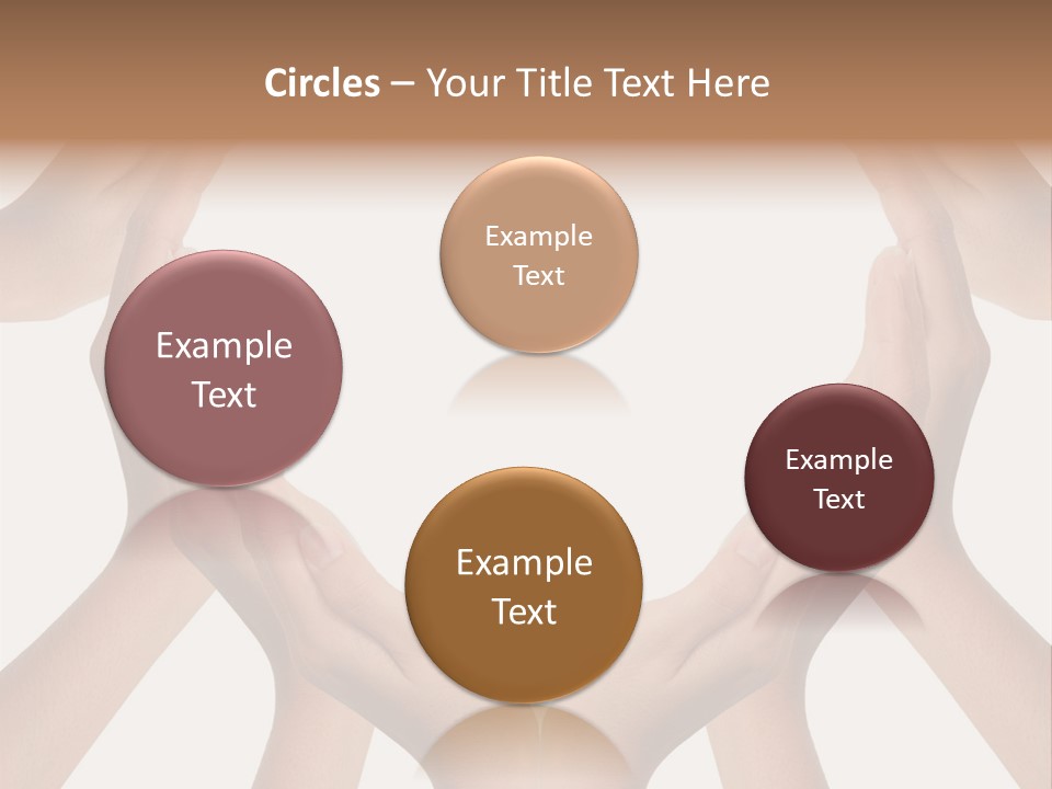 A Group Of Hands Making A Heart Shape PowerPoint Template