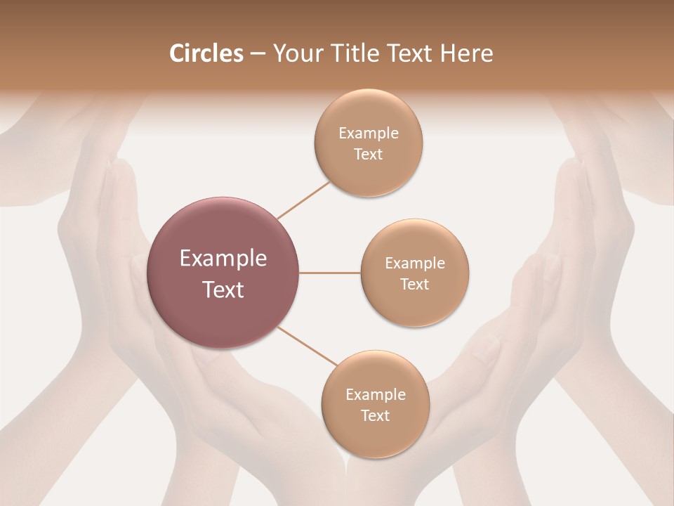 A Group Of Hands Making A Heart Shape PowerPoint Template