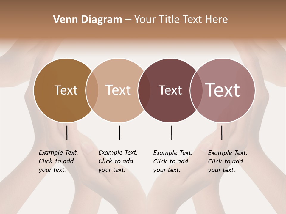 A Group Of Hands Making A Heart Shape PowerPoint Template