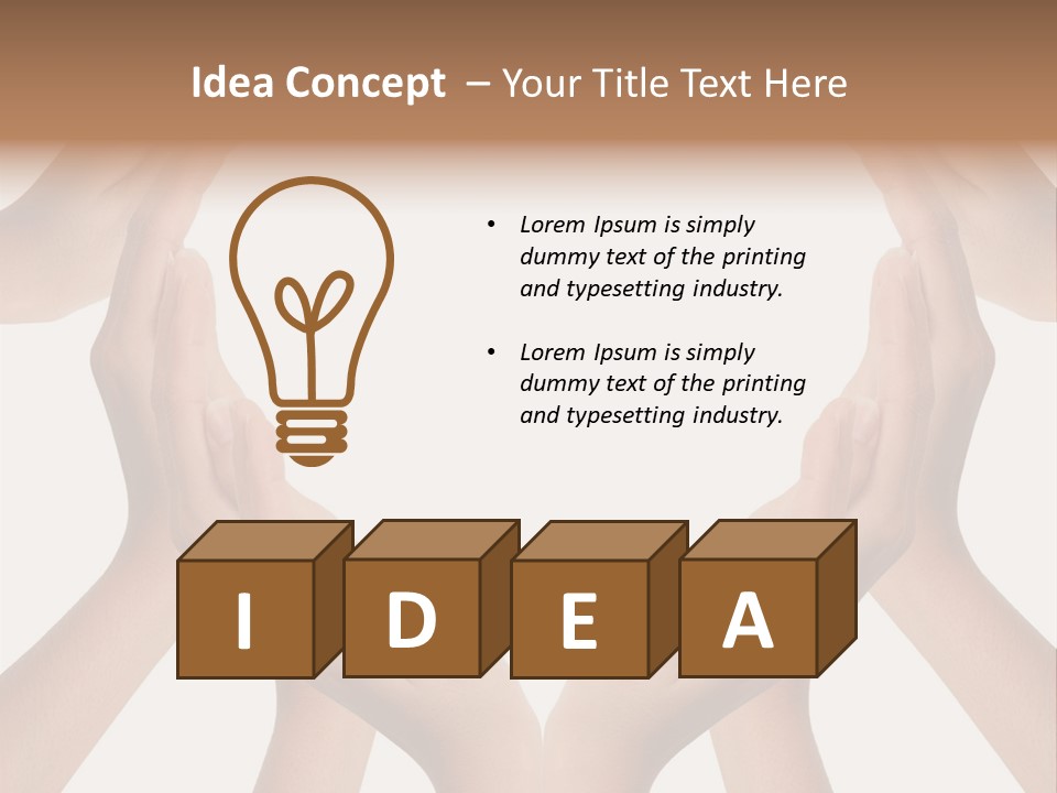 A Group Of Hands Making A Heart Shape PowerPoint Template
