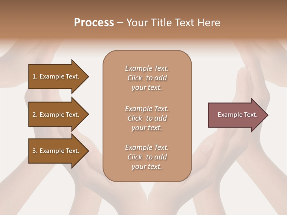 A Group Of Hands Making A Heart Shape PowerPoint Template