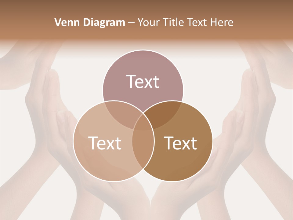 A Group Of Hands Making A Heart Shape PowerPoint Template