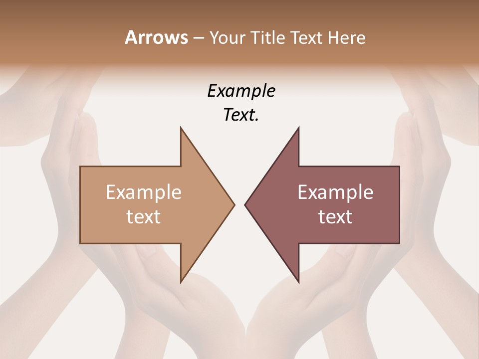 A Group Of Hands Making A Heart Shape PowerPoint Template