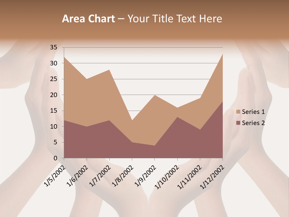 A Group Of Hands Making A Heart Shape PowerPoint Template