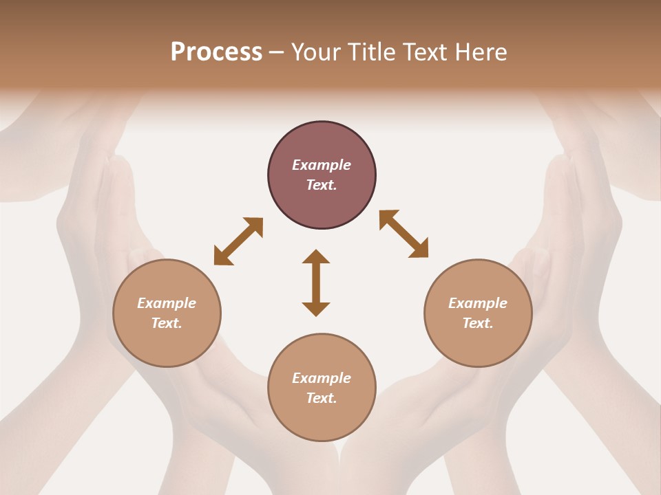 A Group Of Hands Making A Heart Shape PowerPoint Template