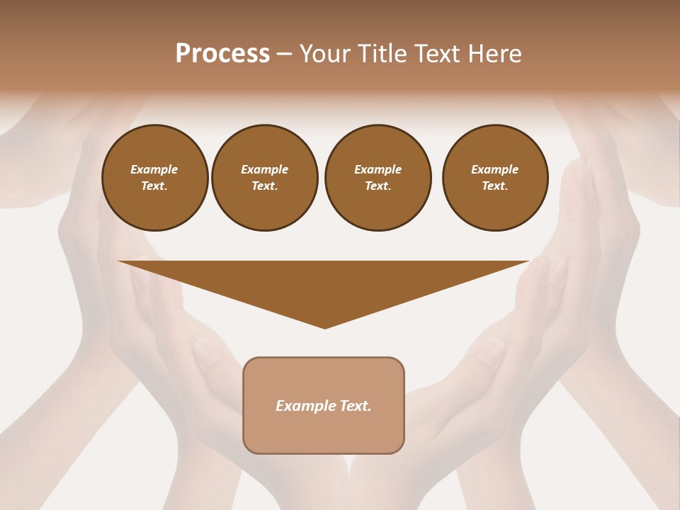A Group Of Hands Making A Heart Shape PowerPoint Template