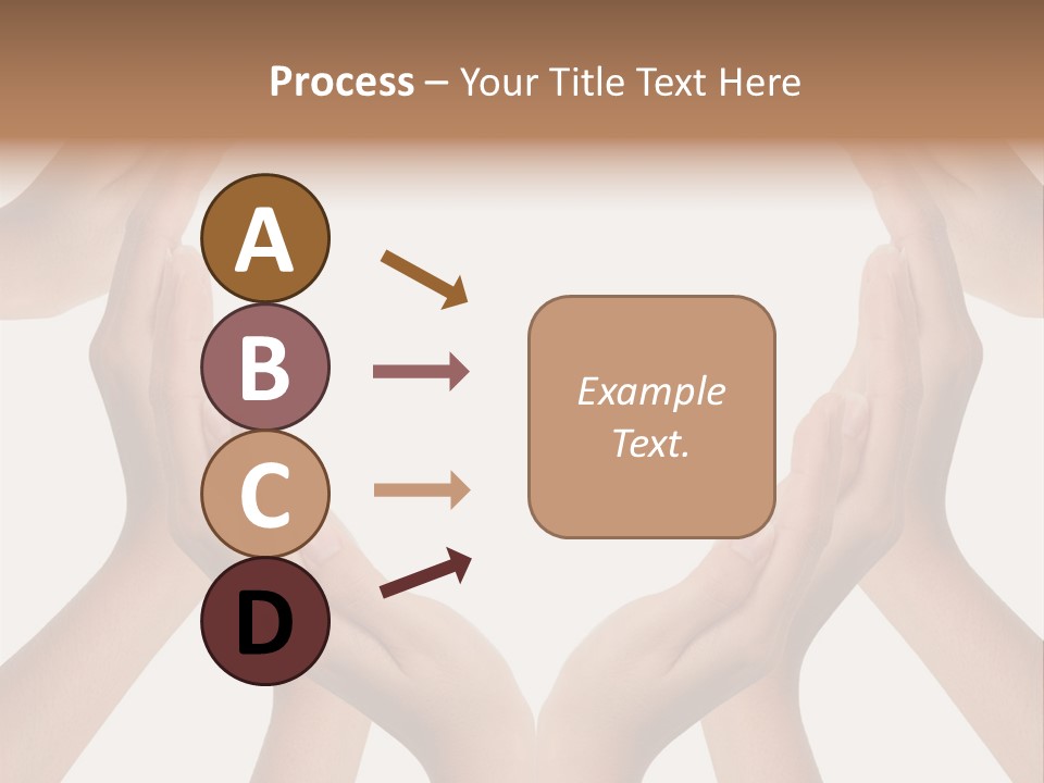 A Group Of Hands Making A Heart Shape PowerPoint Template