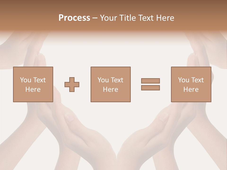A Group Of Hands Making A Heart Shape PowerPoint Template