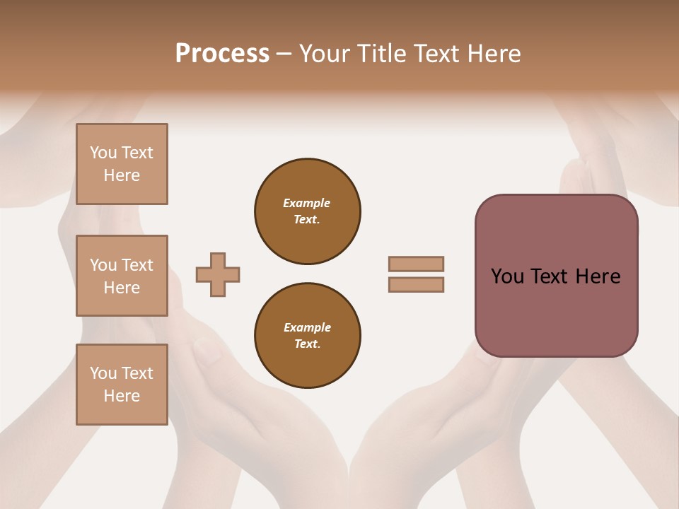 A Group Of Hands Making A Heart Shape PowerPoint Template