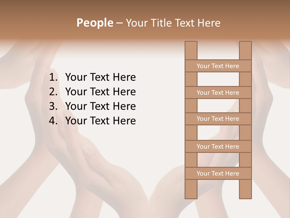 A Group Of Hands Making A Heart Shape PowerPoint Template