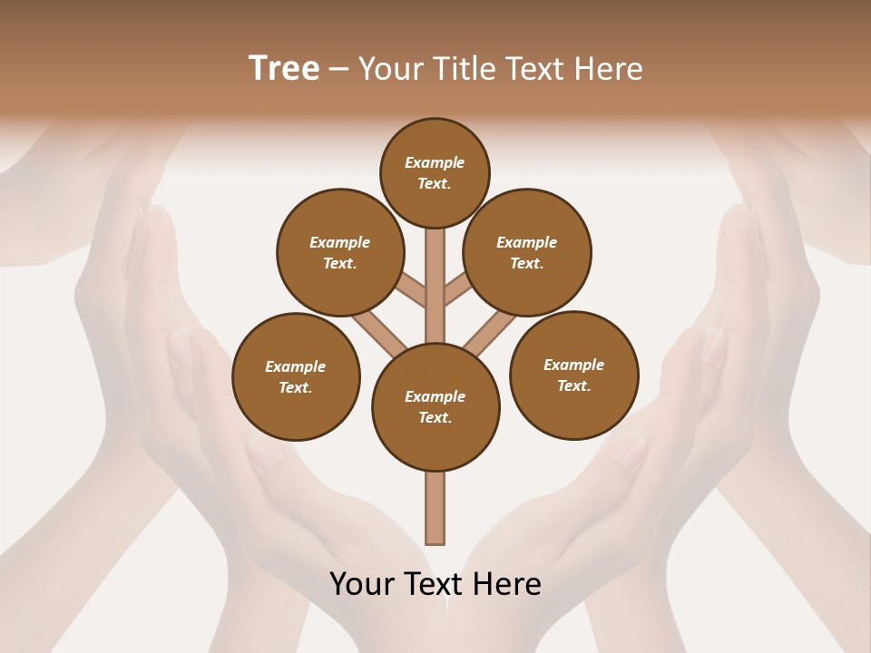 A Group Of Hands Making A Heart Shape PowerPoint Template