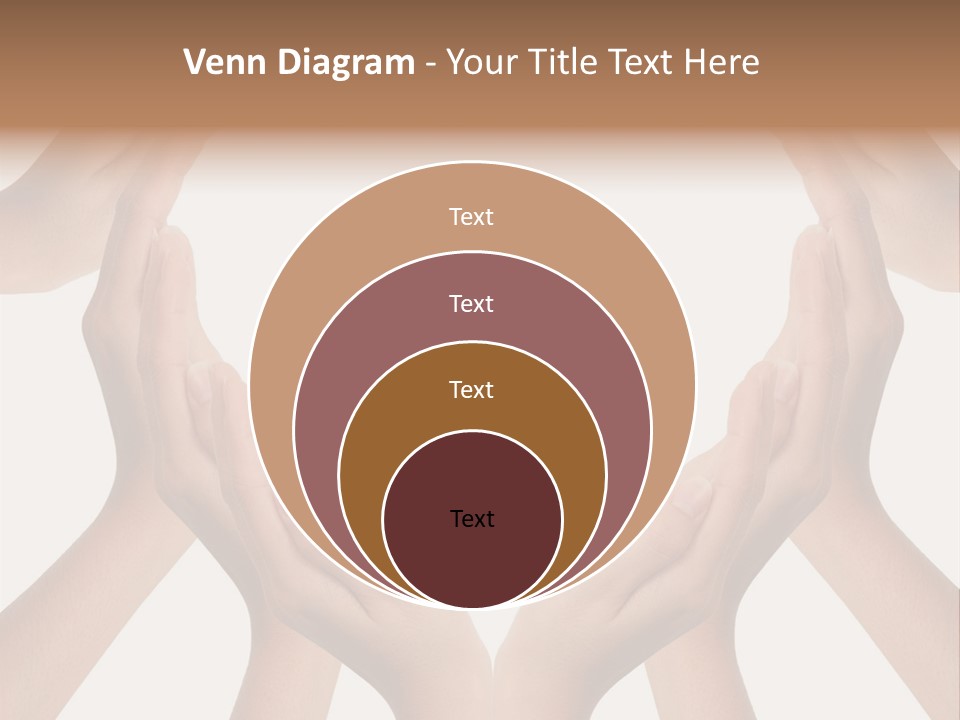A Group Of Hands Making A Heart Shape PowerPoint Template