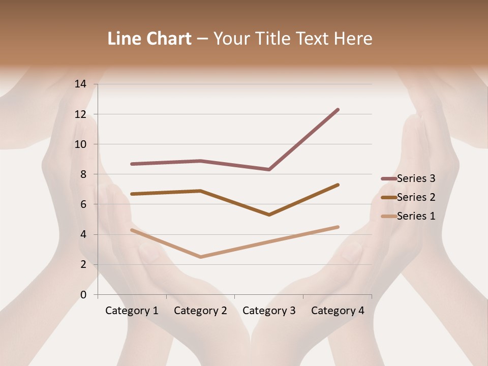 A Group Of Hands Making A Heart Shape PowerPoint Template