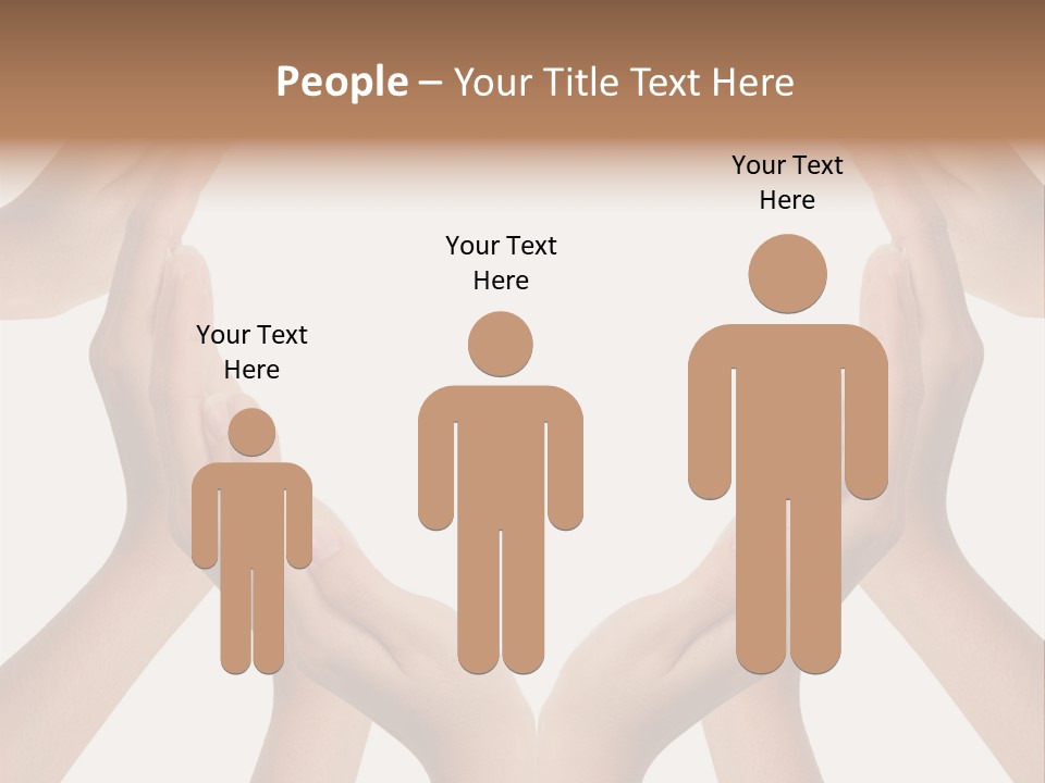 A Group Of Hands Making A Heart Shape PowerPoint Template