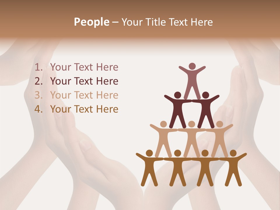 A Group Of Hands Making A Heart Shape PowerPoint Template