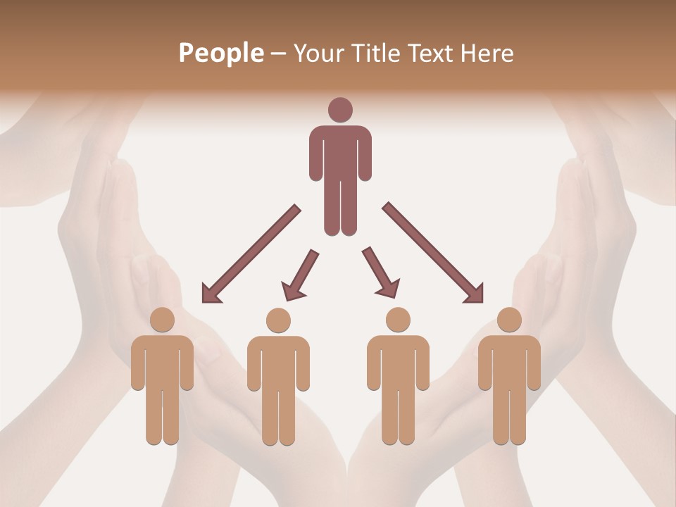 A Group Of Hands Making A Heart Shape PowerPoint Template