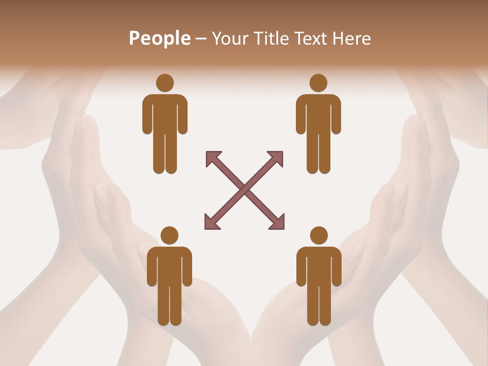 A Group Of Hands Making A Heart Shape PowerPoint Template