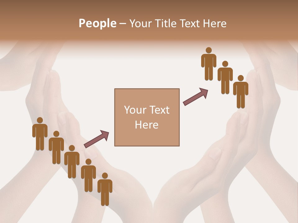 A Group Of Hands Making A Heart Shape PowerPoint Template