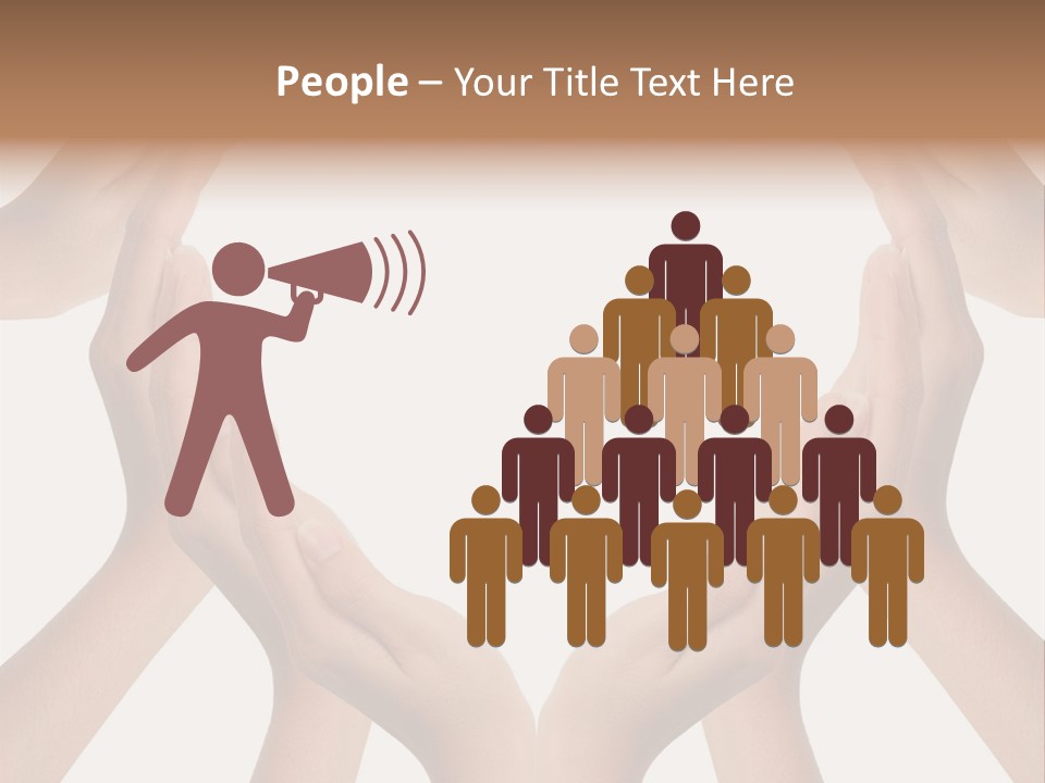 A Group Of Hands Making A Heart Shape PowerPoint Template