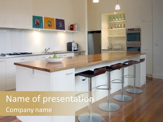 Design Kitchen Pendant Light PowerPoint Template