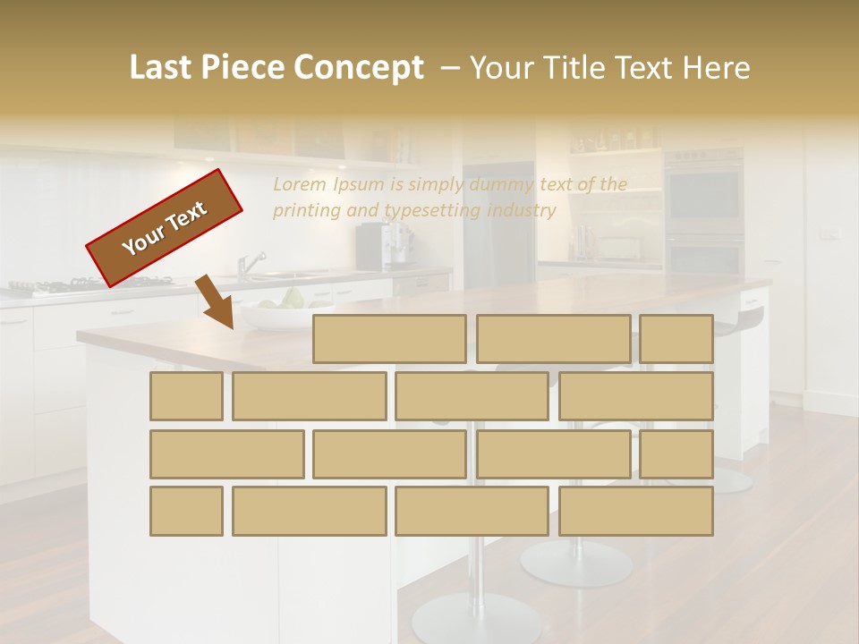 Design Kitchen Pendant Light PowerPoint Template