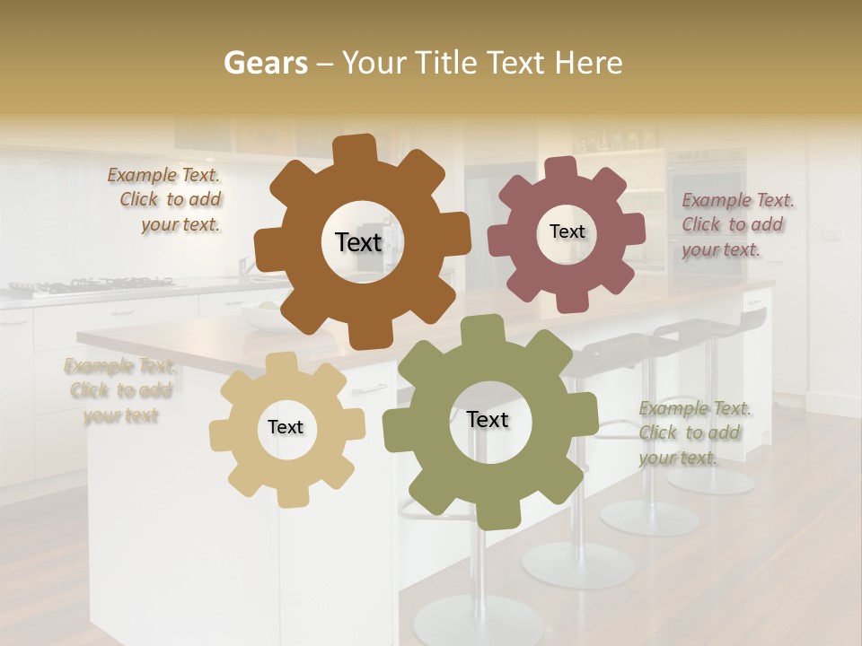 Design Kitchen Pendant Light PowerPoint Template