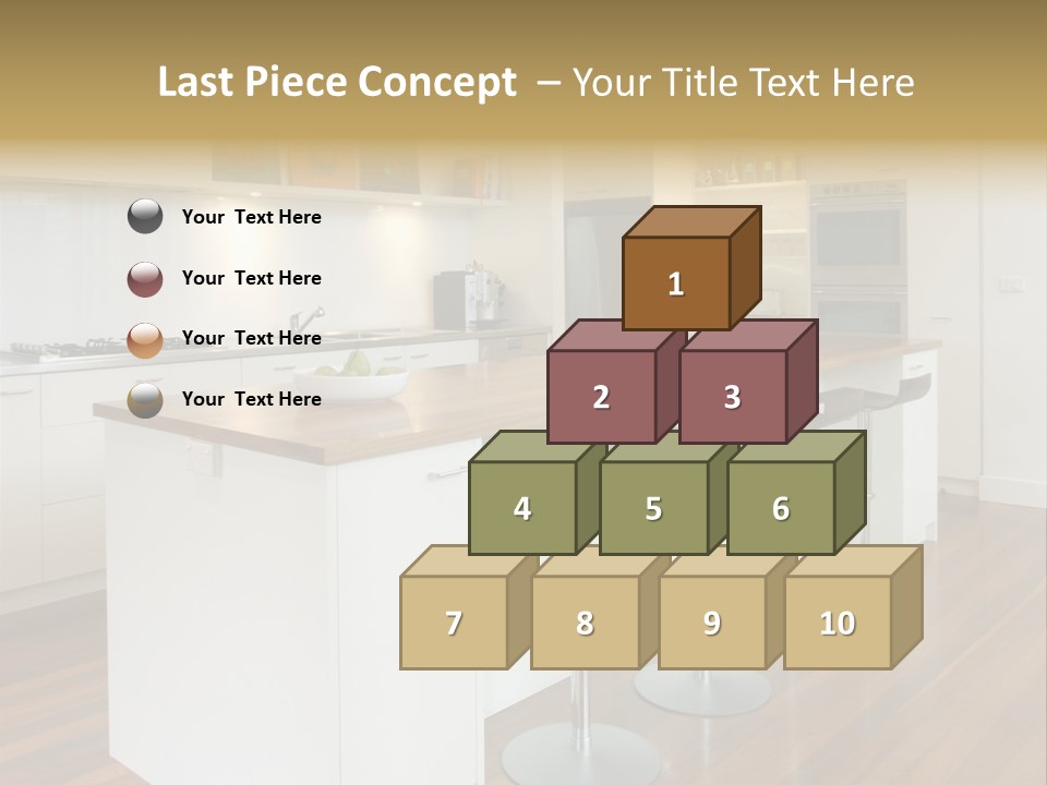 Design Kitchen Pendant Light PowerPoint Template