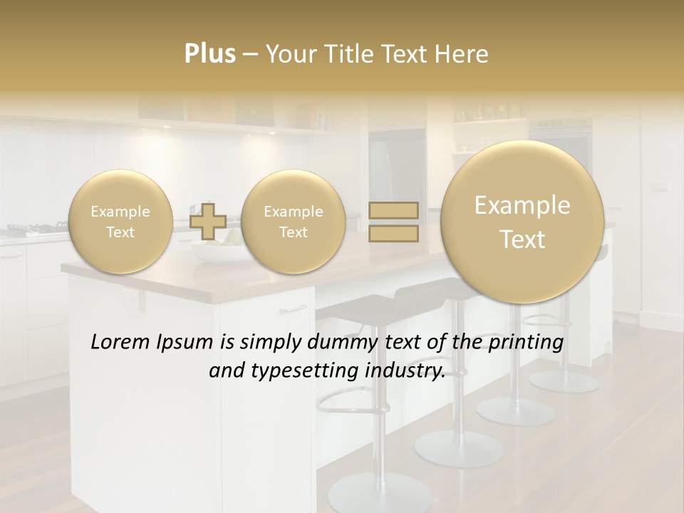 Design Kitchen Pendant Light PowerPoint Template