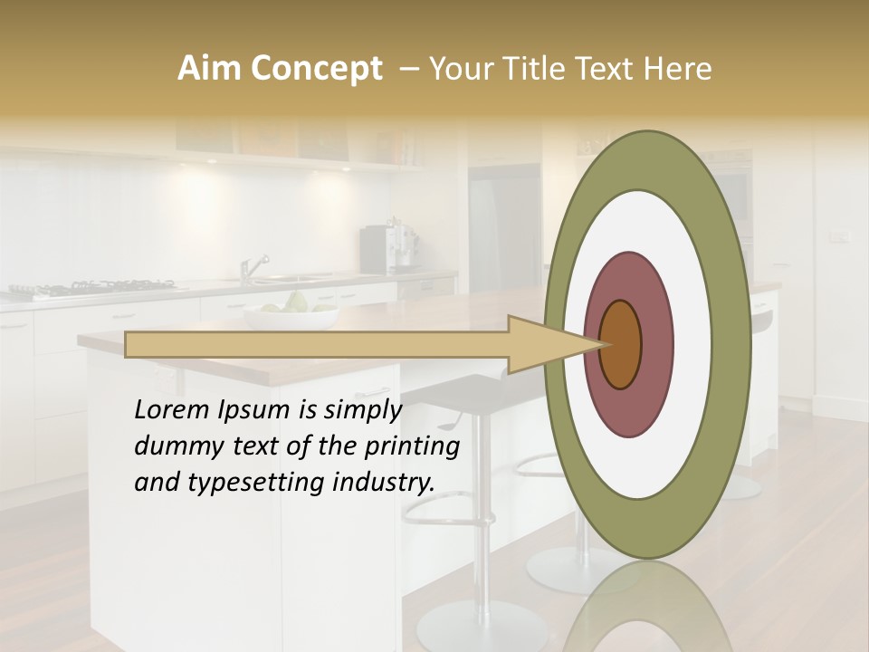 Design Kitchen Pendant Light PowerPoint Template