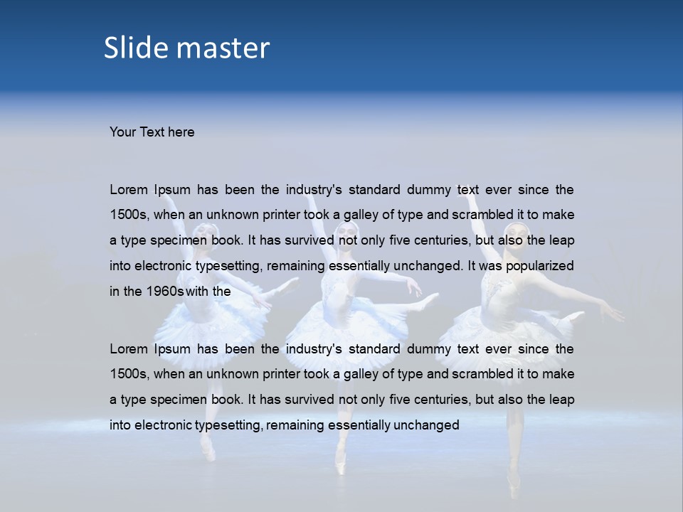 Ballet Active Jump PowerPoint Template