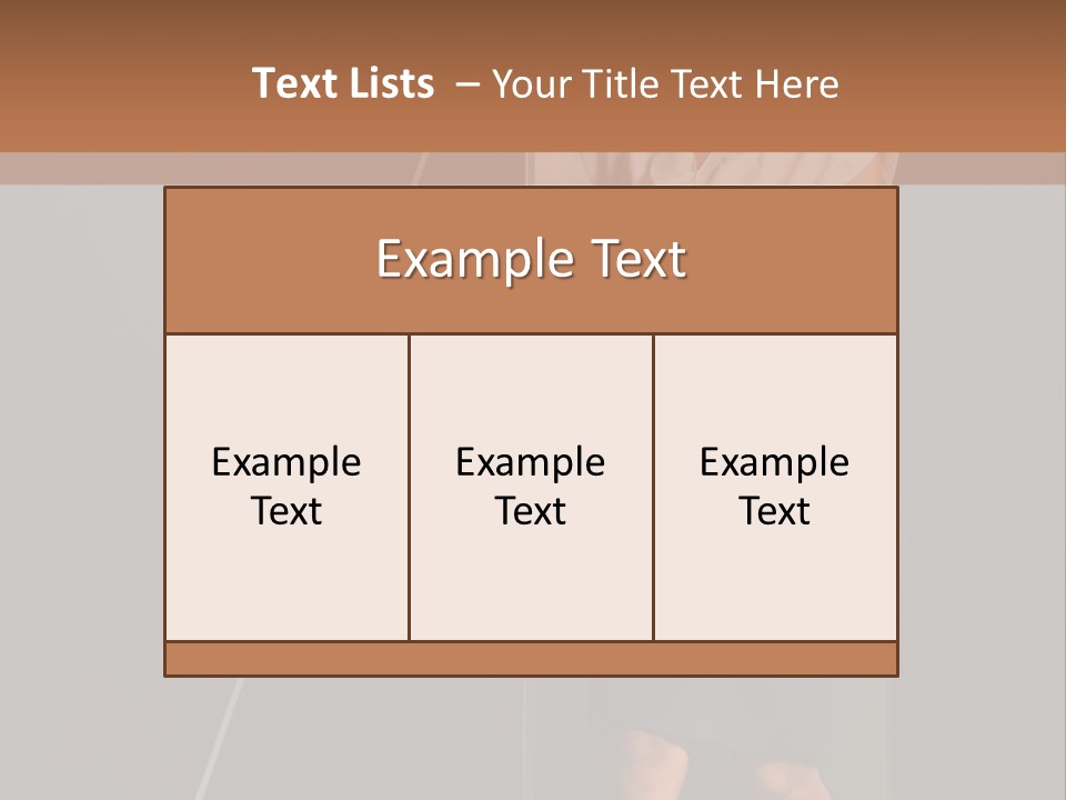 Building Businesswoman Cute PowerPoint Template