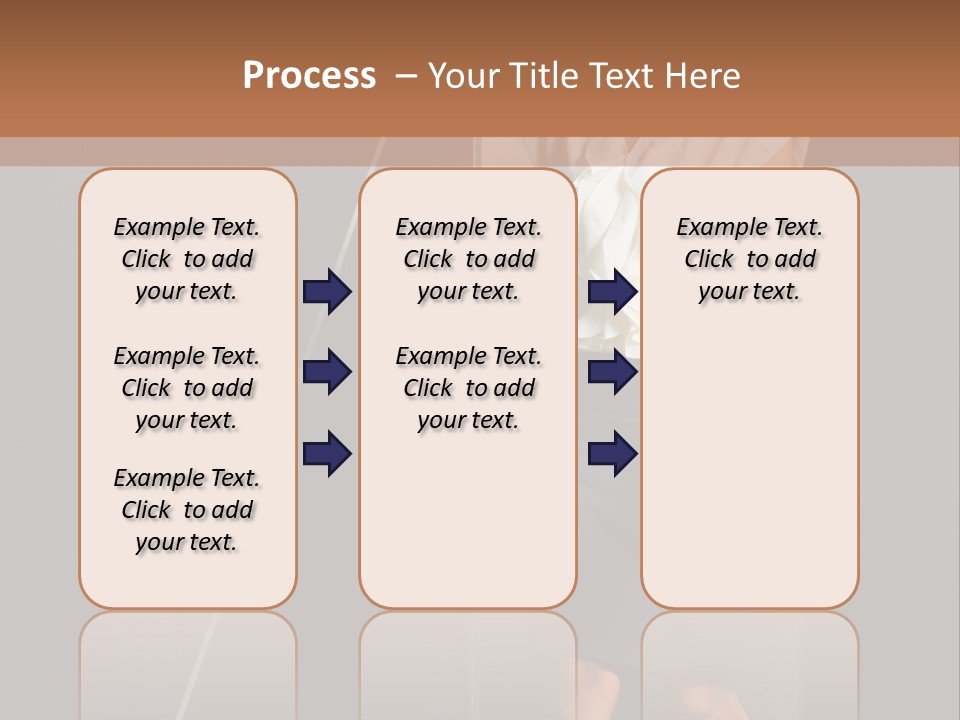 Building Businesswoman Cute PowerPoint Template