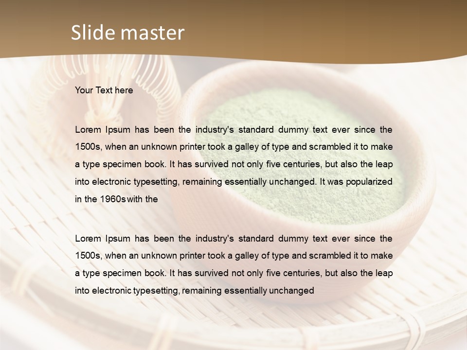Usucha Koicha Traditional PowerPoint Template