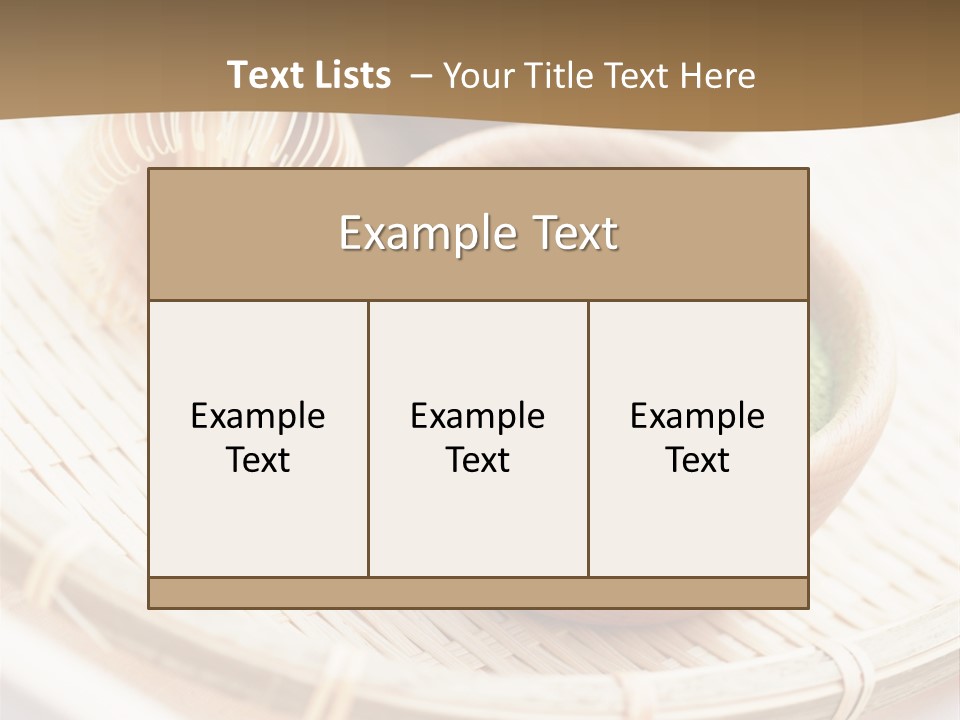 Usucha Koicha Traditional PowerPoint Template