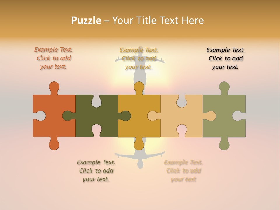 A Person Standing On A Surfboard In Front Of A Sunset PowerPoint Template