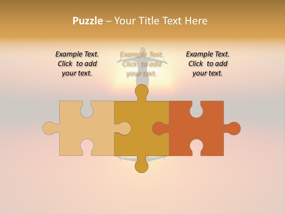 A Person Standing On A Surfboard In Front Of A Sunset PowerPoint Template