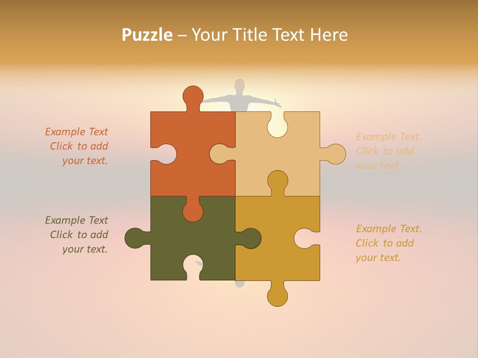 A Person Standing On A Surfboard In Front Of A Sunset PowerPoint Template