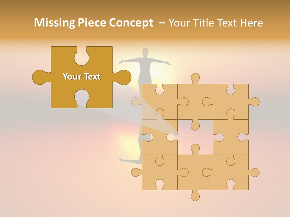 A Person Standing On A Surfboard In Front Of A Sunset PowerPoint Template