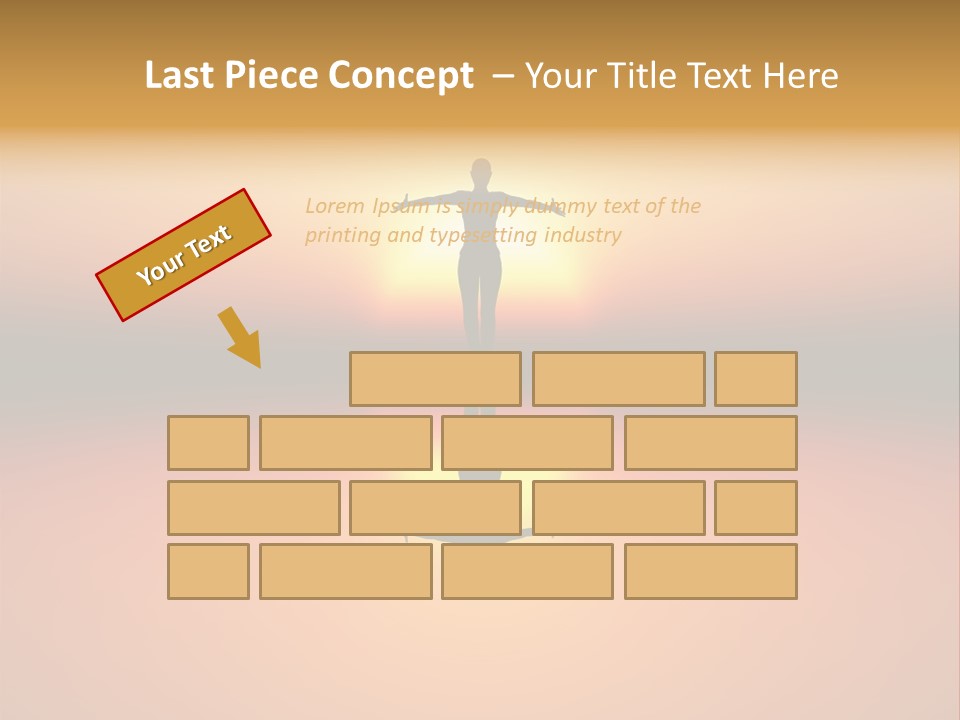 A Person Standing On A Surfboard In Front Of A Sunset PowerPoint Template