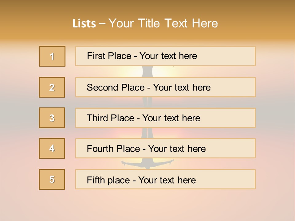 A Person Standing On A Surfboard In Front Of A Sunset PowerPoint Template