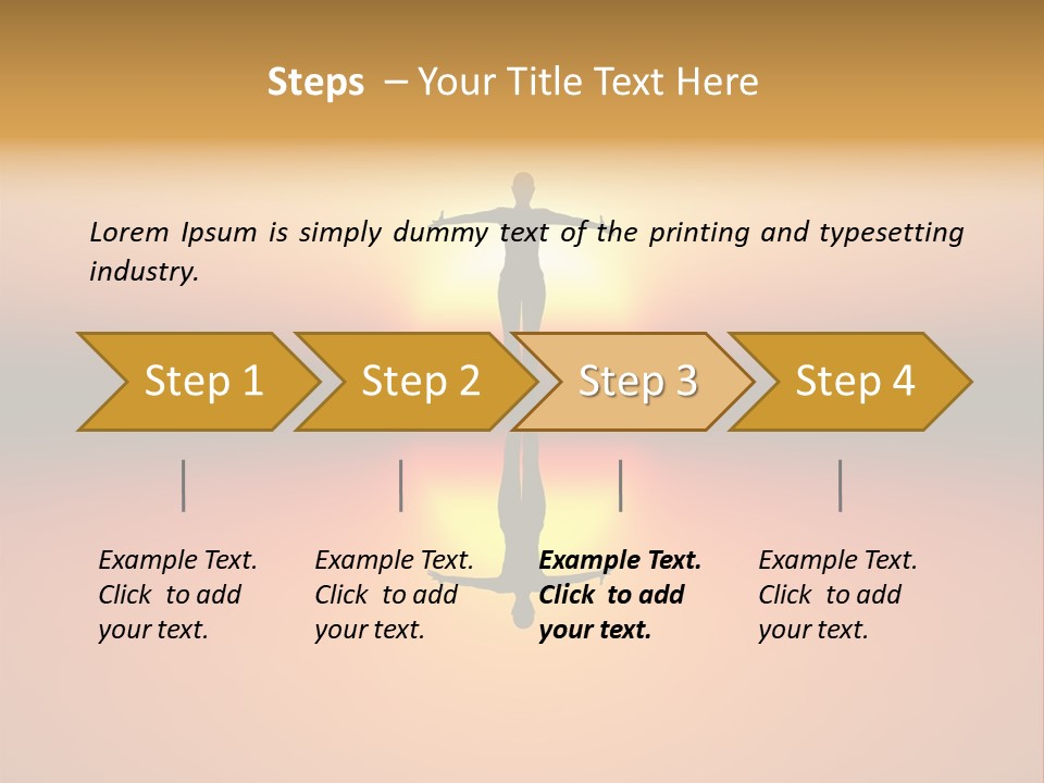 A Person Standing On A Surfboard In Front Of A Sunset PowerPoint Template