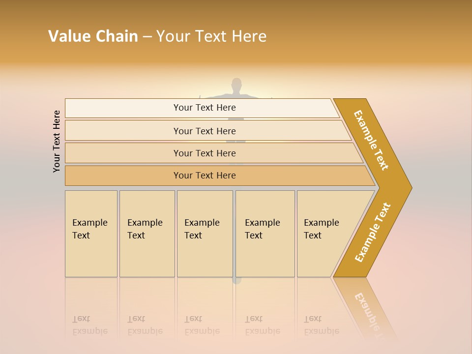 A Person Standing On A Surfboard In Front Of A Sunset PowerPoint Template