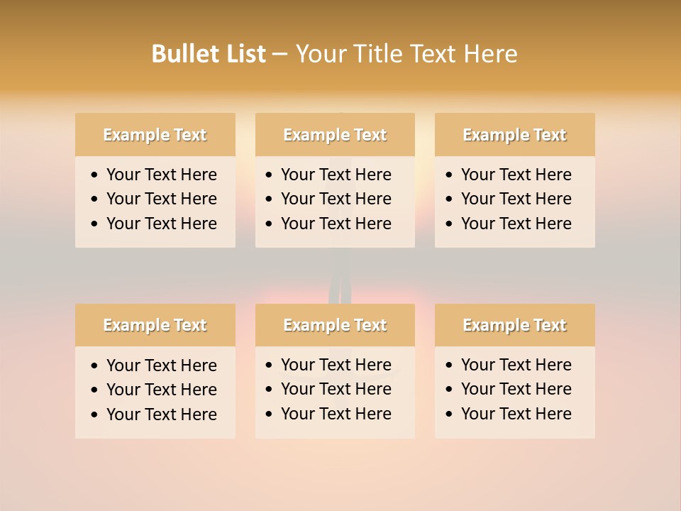 A Person Standing On A Surfboard In Front Of A Sunset PowerPoint Template