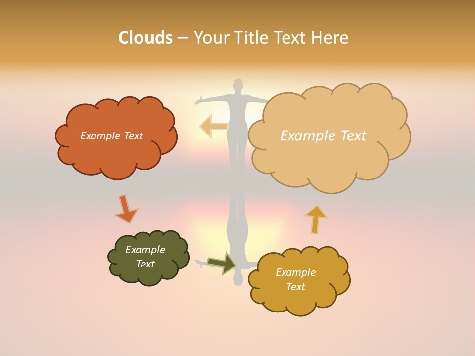 A Person Standing On A Surfboard In Front Of A Sunset PowerPoint Template
