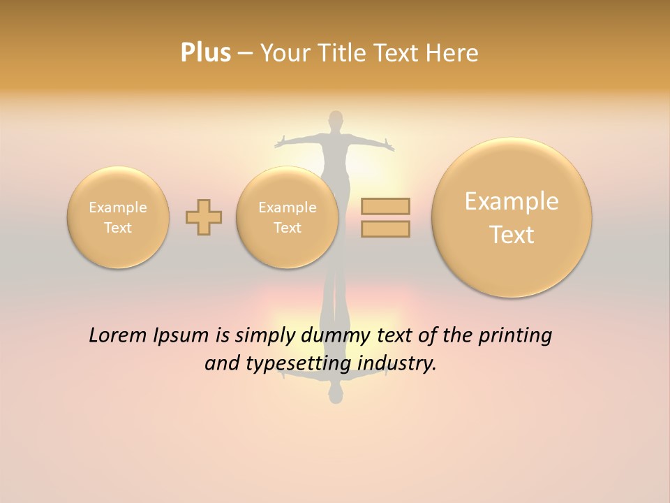 A Person Standing On A Surfboard In Front Of A Sunset PowerPoint Template
